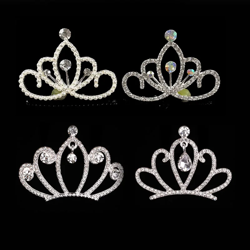 

2021New 50pcs Crystal Flower Crown Rhinestone Buttons For Wedding Hair Decorate and DIY Kid Craft Accessories HZ789-HZ791