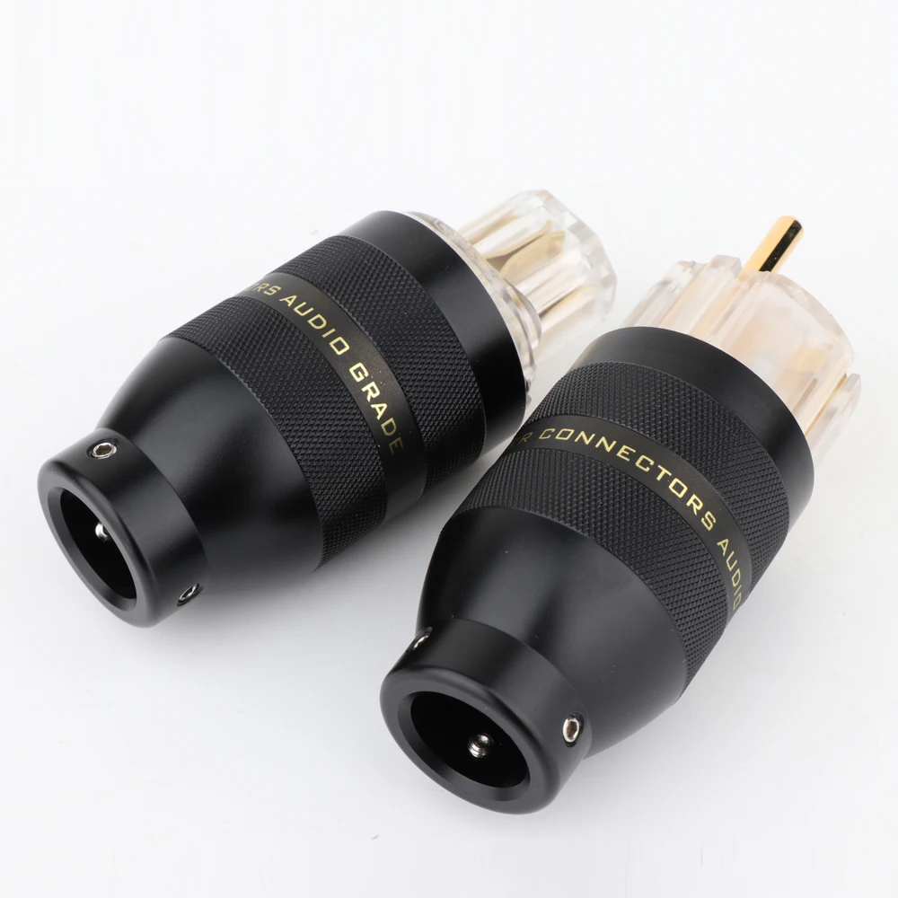 Серия P201TE, родиевая/позолоченная латунная вилка питания, версия ЕС, разъем кабеля питания переменного тока, высококачественный адаптер питания