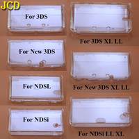 JCD Clear Crystal Protective Cover Case Shell Housing For 3DS 3DSLL 3DSXL New 3DS XL LL NDSL NDSi LL XL For GBA SP Game Console