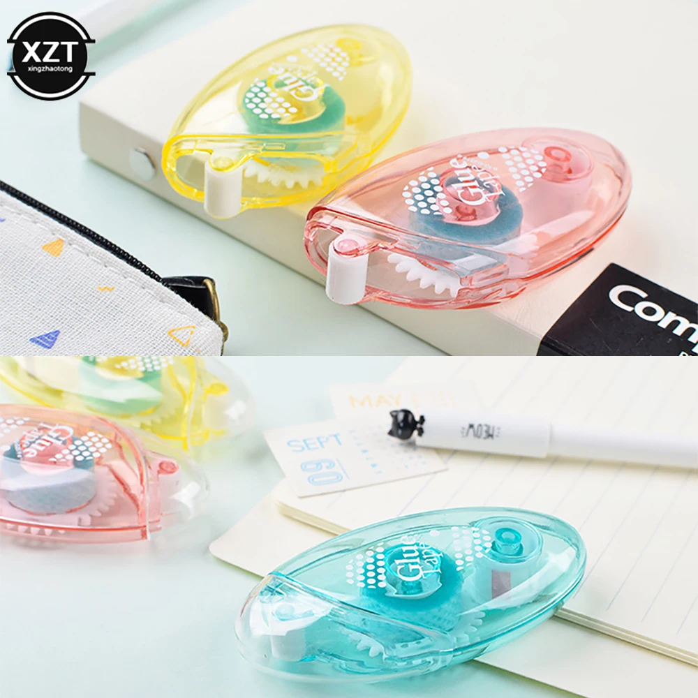 MINKYS Sáng Tạo 6MM * 8M Trong Suốt Chấm Đôi Băng Keo 2 Mặt Con Lăn Keo Keo Đựng Trường Đồ Văn Phòng Phụ Kiện