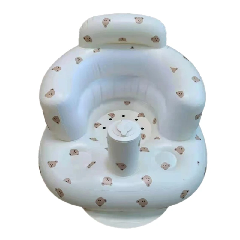 

Multifunctional Baby Children Inflatable Bathroom Sofa PVC Inflatable Seat Learn Dinner Chair Portable Bath Stool For Babies