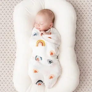 75*45cm Newborn Baby Nest Bed Easy Carry Baby Lounge Portable Crib Baby Bedding Sleeping Cotton Infant Cradle Kids Bed