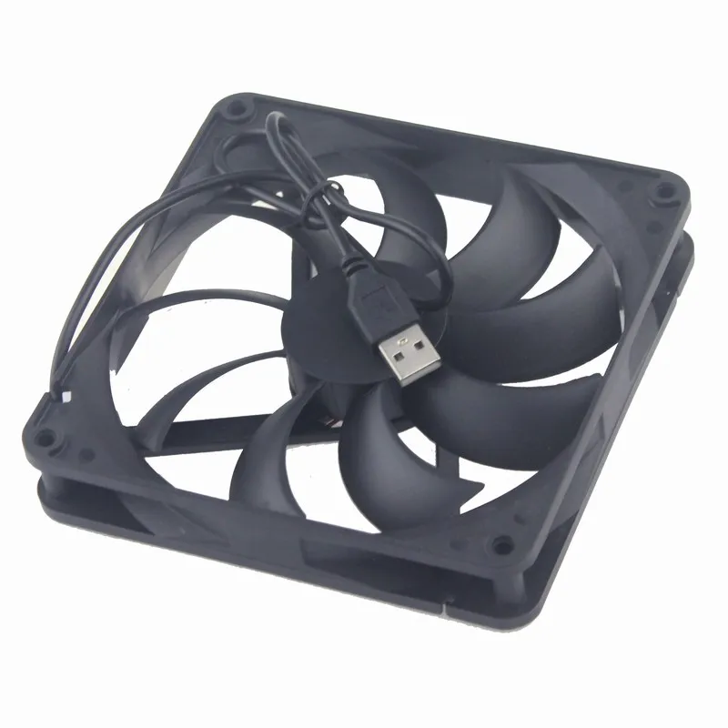 10 Pieces lot 5V USB Brushless PC CPU Case Cooling Cooler Fan 14cm 140mm 140x140x25mm 14025 DC Axial Heatsink Fan