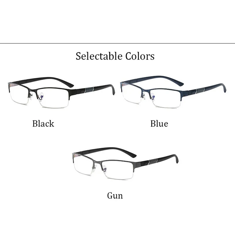 OYDCH Reading Glasses Men Women High quality Half-frame Diopter Glasses Male Presbyopic Eyeglassea +1.0 +1.5 +2.0 +2.5 +3.0 +3.5