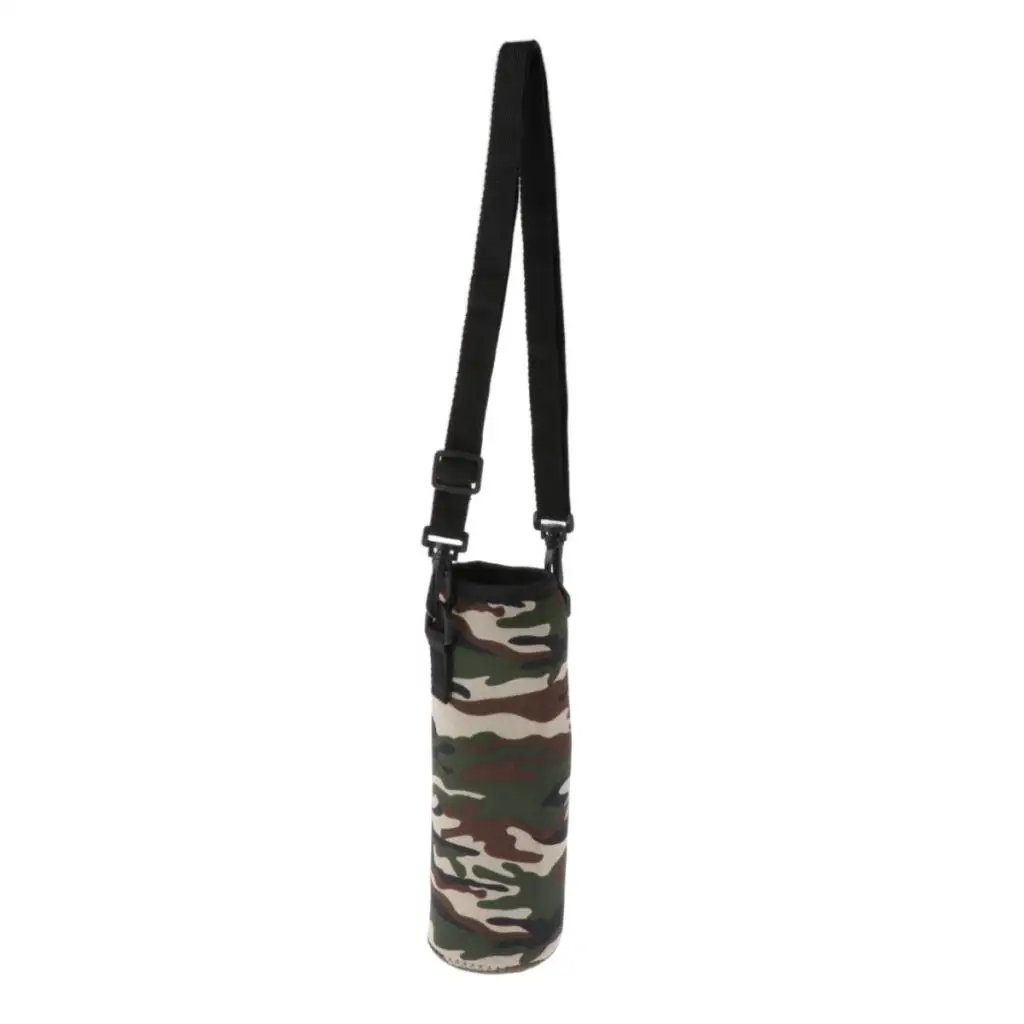 Insulated Sport Water Bottle Cover Neoprene Insulated Sleeve Bag Case Pouch Camouflage Water Bottle Storage Sleeve Accessories