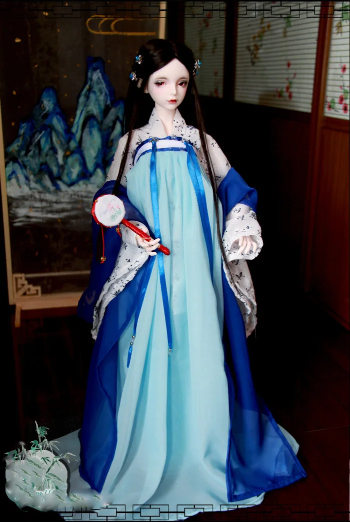 1/4 1/3 Scale BJD Clothes Accessories Chinese Ancient Costume Outfit Hanfu Fairy Dress For BJD/SD MSD EID Woman Big Girl A0684