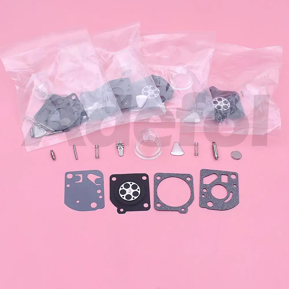 5pcs Kit di Riparazione Carburatore Per Husqvarna 125 125R 128R 124L 124C 125C 125E 128L 128CD 128LDX 128DJX 128LD 128RJ Tagliaerba