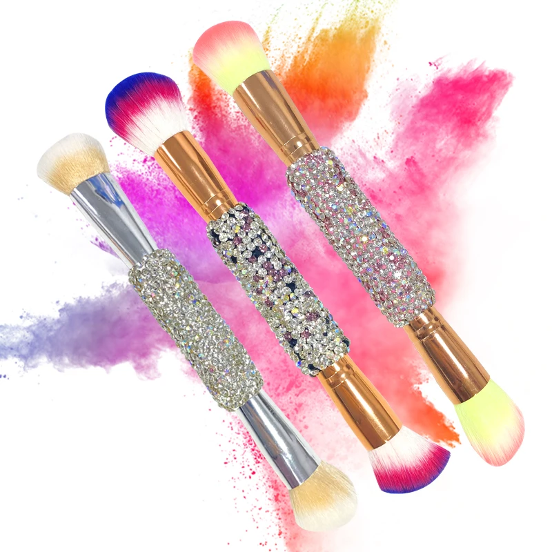 1Pcs Bling Crystal Diamond  Makeup Brushes Set Cosmetic Powder Eye Shadow Foundation Brush Detailed Powder Eye Face Brush Makeup