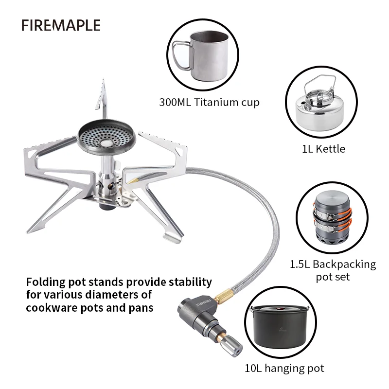 Fire Maple Polaris Pressure Regulator Remote Stove  Outdoor Cooking Stove For Trekking Hiking Backpacking and Camping