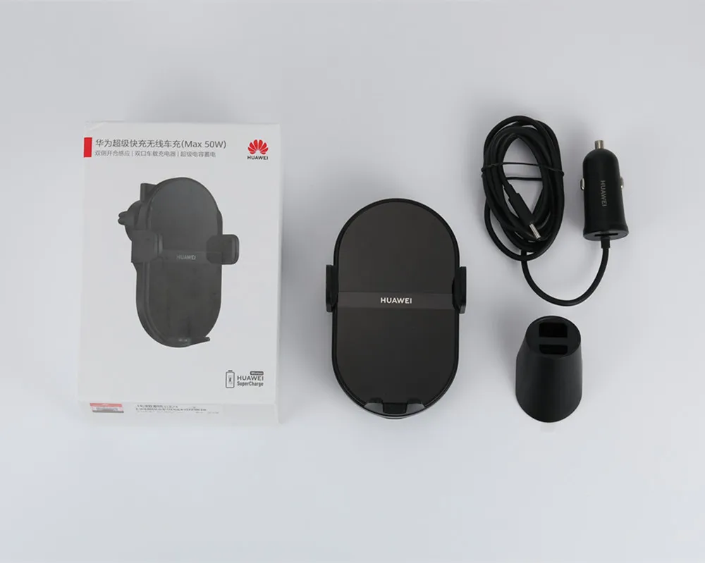 Huawei SuperCharge Wireless Car Charger 50W Max Intelligent Both Side Sensor Mounting Dual Charging 3D Cooling Fast Charger