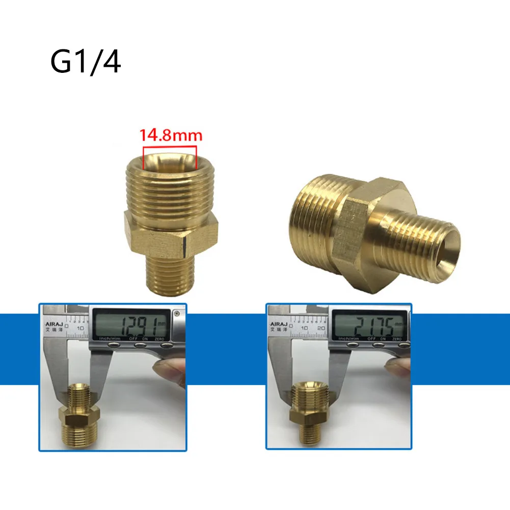 Brass High Pressure Washer Adapter M22 X1,5 AG X 1/4\