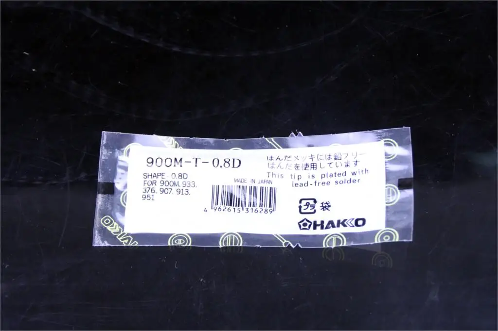 Hoge Kwaliteit 5 Stks/partij Loodvrije Soldeer Iron Tip 900M-T-0.8D Voor Hakko Gratis Verzending Shape-0.8D Gratis Verzending