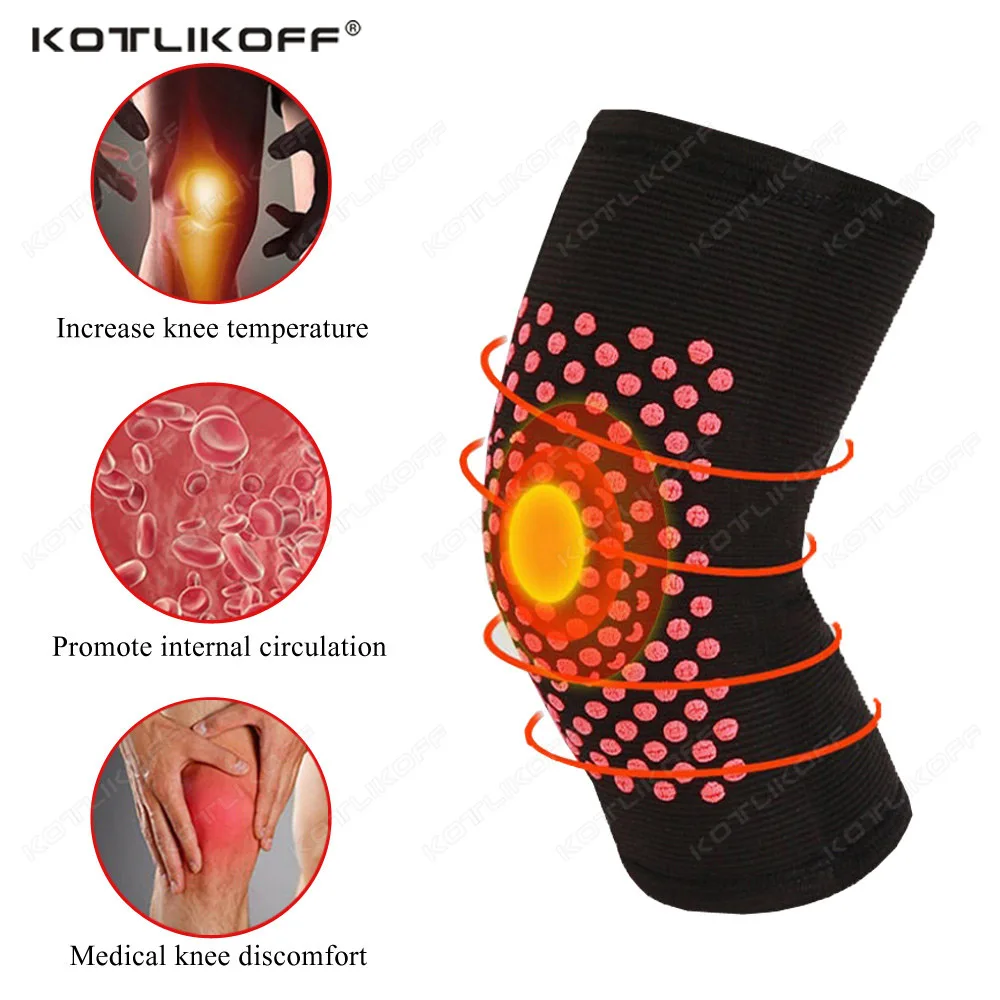 

2PCS Self-Heating Warm Protector For Knee Pats Warm For Arthritis Joint Pain Relief Injury Recovery Knee Massage Pad Foot Warmer