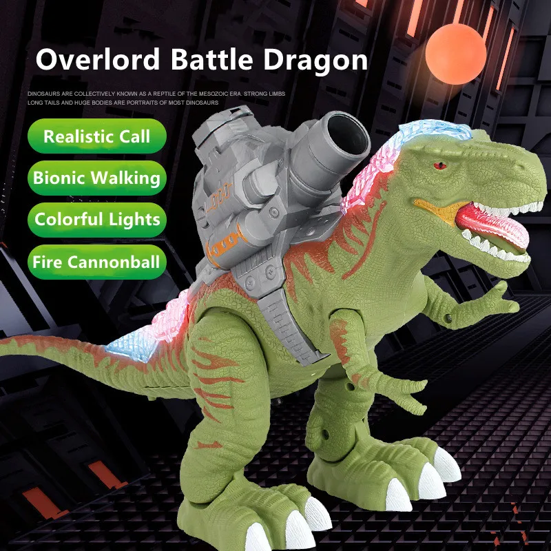 Launching Cannonballs Overlord Battle Dragon Bionic Walking Simulated Sound Effects Parent-Child Interaction Electric Dinosaurs