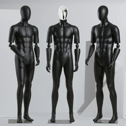 Di Fascia alta Attività Mano Muto Nero Maschio Mannequin Corpo Pieno Flessibile Manichino