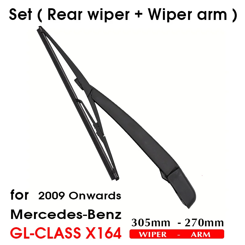 Car Wiper Blade Rear Back Window Windscreen Windshield Accessories For Mercedes-Benz GL-Class X164 Hatchback 305mm 2009 Onwards