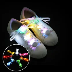 New LED Sport Shoe Laces Luminous Shoelaces Glow Shoe Strings Round Flash Light Shoelaces No Tie Lazy Shoe Laces Party Decor 15