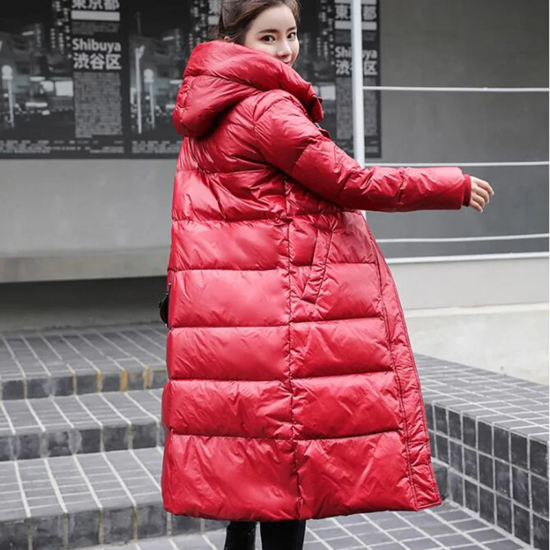 2023 Hot Coat Jacket Winter Women Hooded Parkas Hight Quality Female Winter White Duck Down Female Thick Warm Down Coat