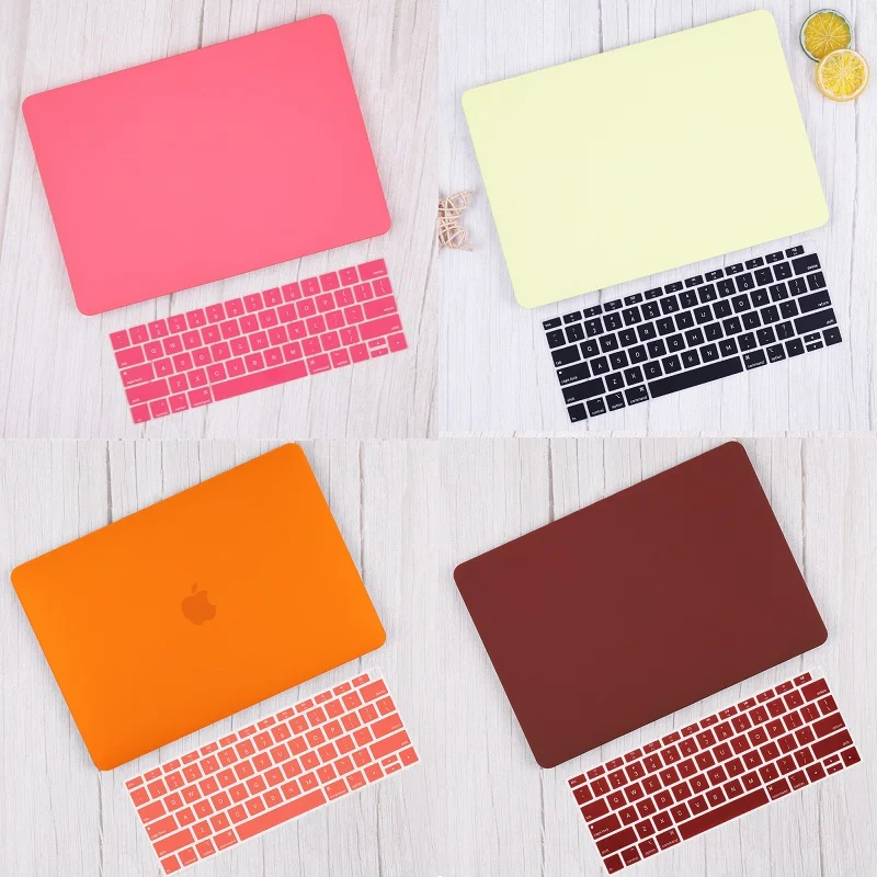 

Matte Rubberized Hard Case Shell+Keyboard Cover For Apple MacBook Touch ID 13 Air Retina New Model A1932 Release 2019