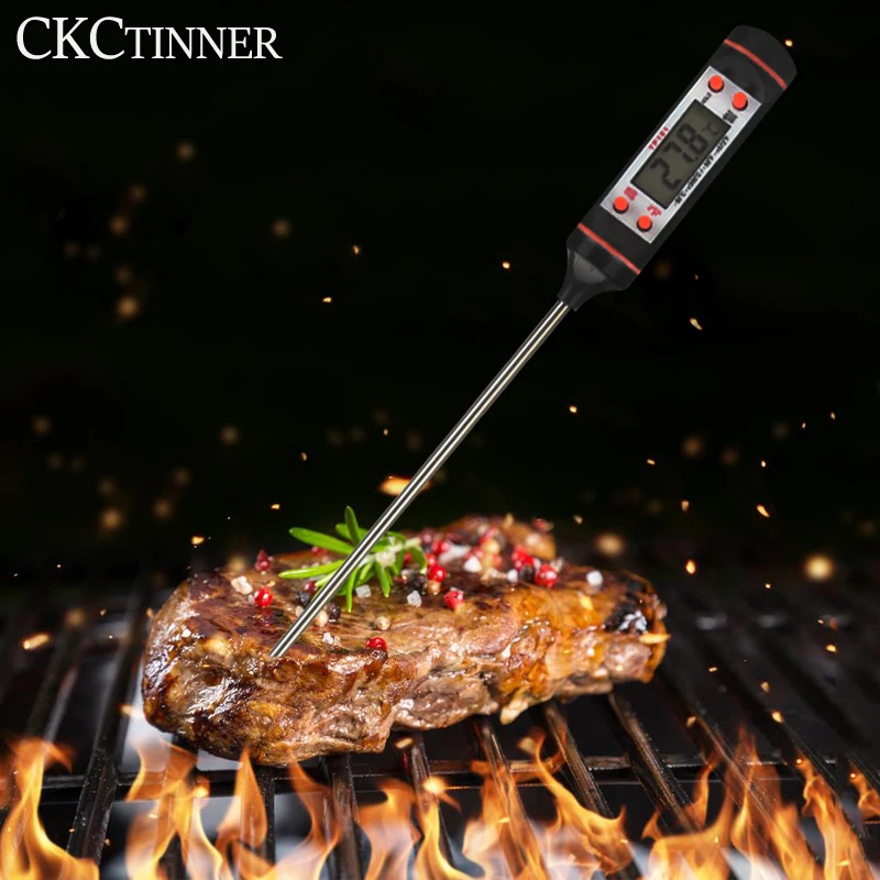 Cooking Food Thermometer Kitchen Digital BBQ Water Milk Oil Meat Thermometer Oven Kitchen Tools Temperature Sensor Probe