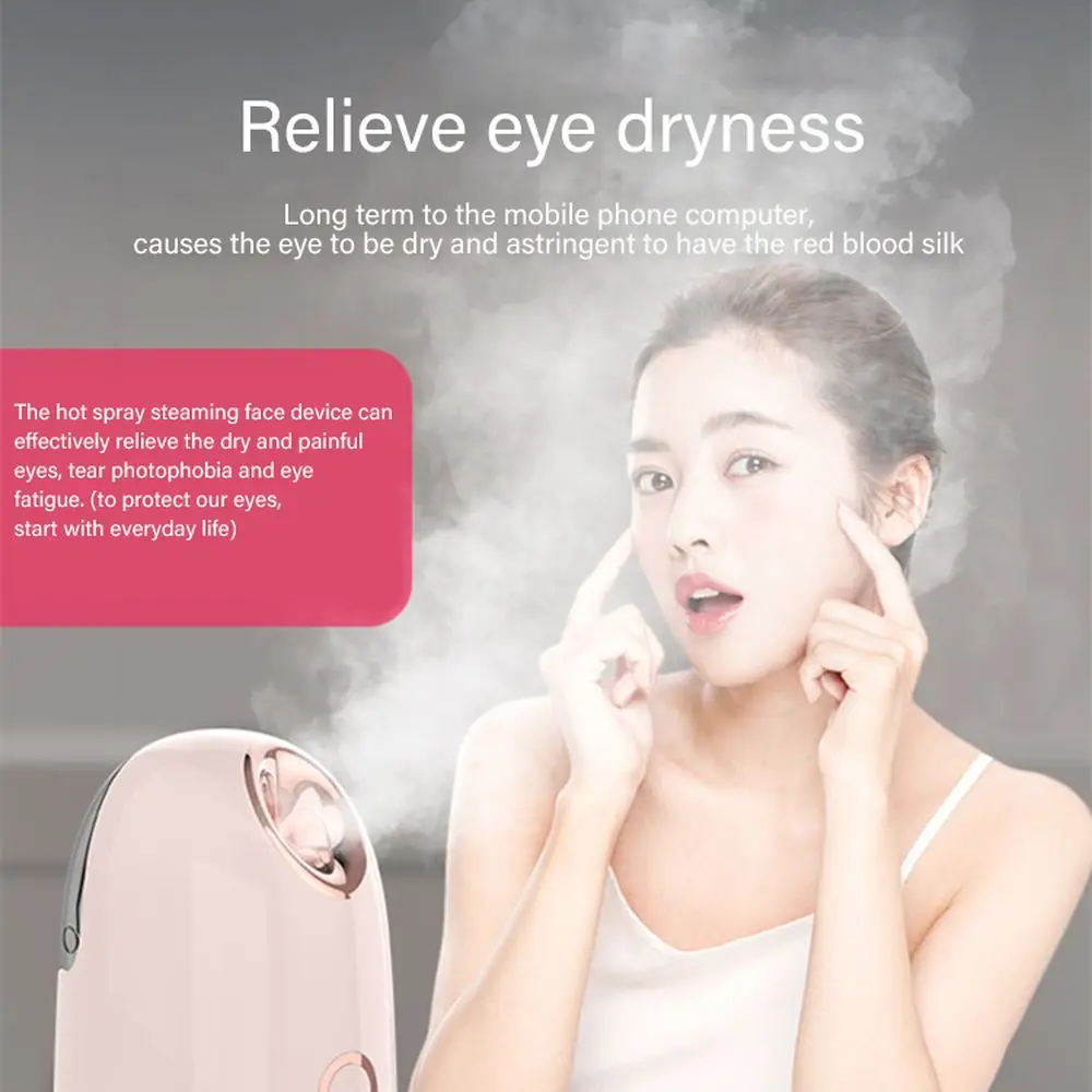 CCCIST Nano Ionic Steamer ใบหน้าทำความสะอาด Steamer Cleaner Sprayer เครื่อง Beauty Face นึ่งอุปกรณ์ Facial Steam