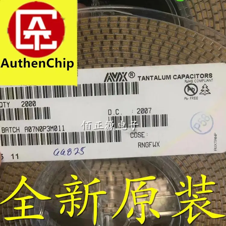 SMD製造機100%,10個,PCB付き,新品,在庫あり,6.3 mah,100 v,20% uf,tajb107m006rnj 1210