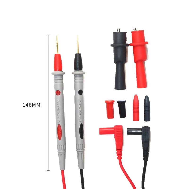 1000V 20A Probe Test Lead Alligator Clips Clamp Cable Wire Test For Multi Meter Tester Digital Multimeter IC Pins