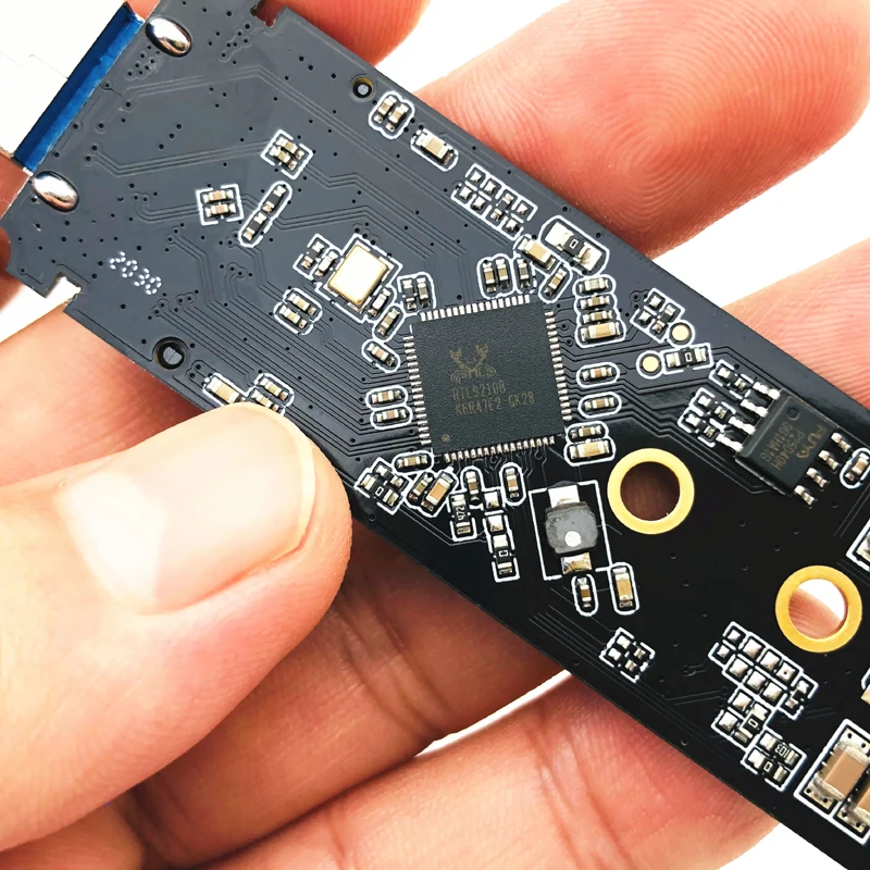 M.2 to USB 3.1 SSD Adapter M.2 NVME PCIe SATA Dual Protocol RTL9210B SSD Board for 2230 2242 2260 2280 NVME SATA M.2 SSD Adapter