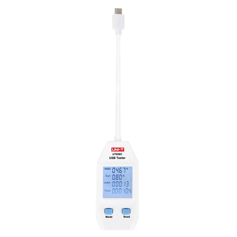 Probador USB Digital de UNI-T serie UT658, equipo de carga de bolsillo, inspección de calidad, medidor de capacidad de corriente de voltaje