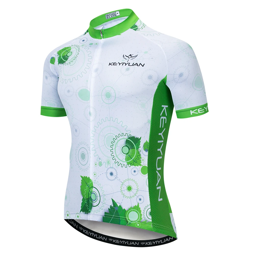 2025 KEYIYUAN New Men Cycling Jersey Summer Short Sleeve Bike Shirt Bicycle Top Maillot Ciclismo Hombre Mtb Tenue Cyclisme Homme