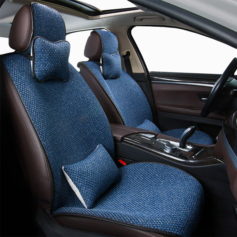 Only front Flax Car seat cover for peugeot 307 sw 308 sw 5008 508 2008 3008 508 408 607 rcz car Accessories auto goods