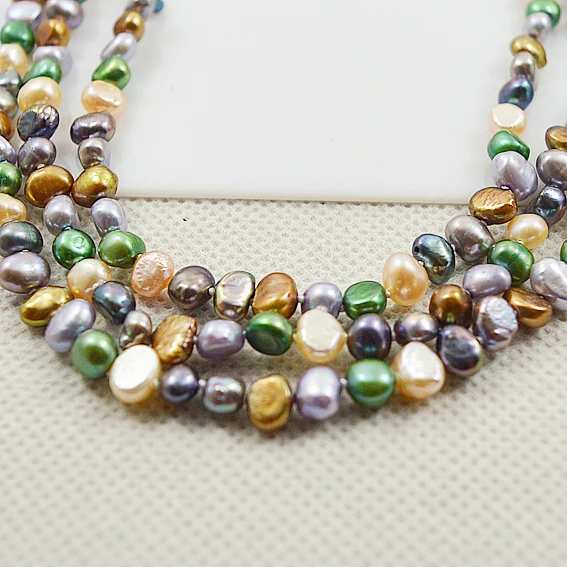 New Unique Baroque Pearl Necklace Multicolor Real Pearl Magnet Clasp Clasic Wedding Birthday Party Mother's Day Women Gift