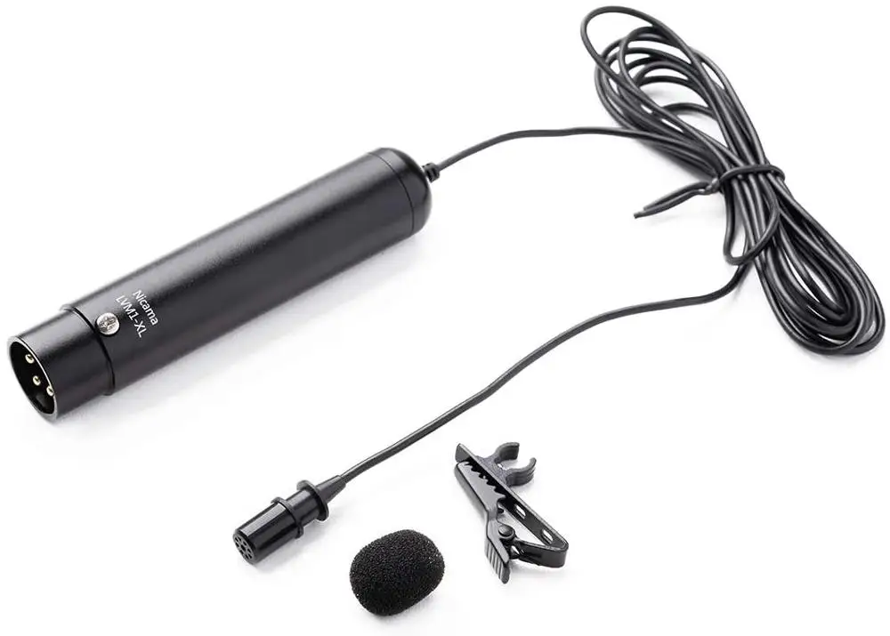 Nicama متعدد الاتجاهات XLR Lavalier التلبيب ميكروفون لكانون سوني باناسونيك كاميرات الفيديو التكبير H4n H5 H6 Tascam DR-40 DR-60D