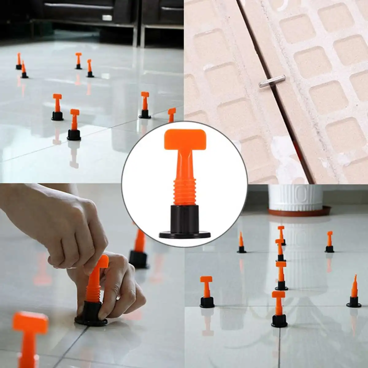 102pcs Tile Leveling System Kit Level Wedges Tile Spacers Flooring Wall Tile Spacer Carrelage Leveler Locator Spacers Plier