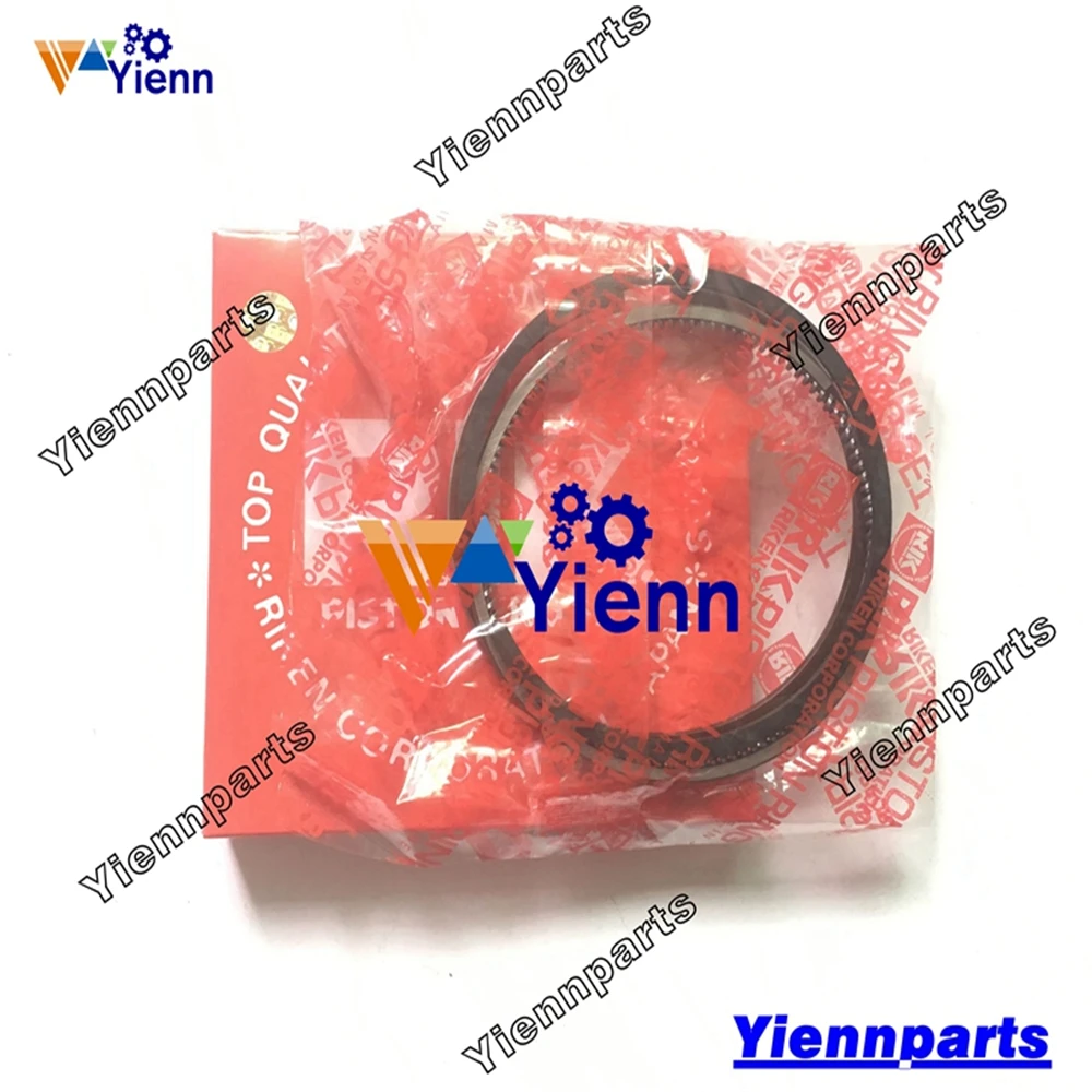 For Yanmar  4TNB78 Piston With Ring Set Excavator Loader Truck Tactor Diesel Engine Repair Parts