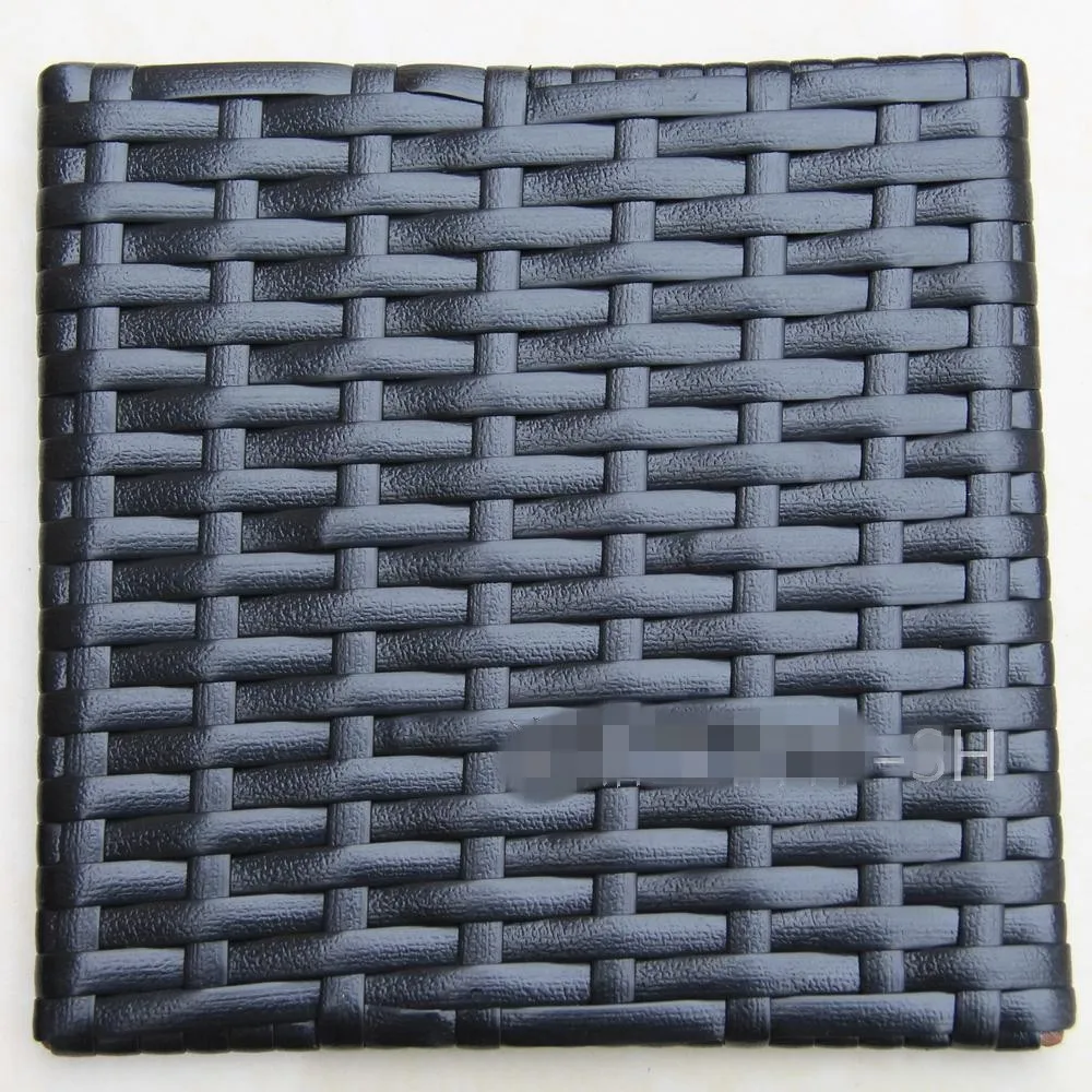 500G 60M Black Color 8MM Imitation Flat Synthetic Rattan Weaving Material PE Rattan For Knit And Repair Chair Table Storage