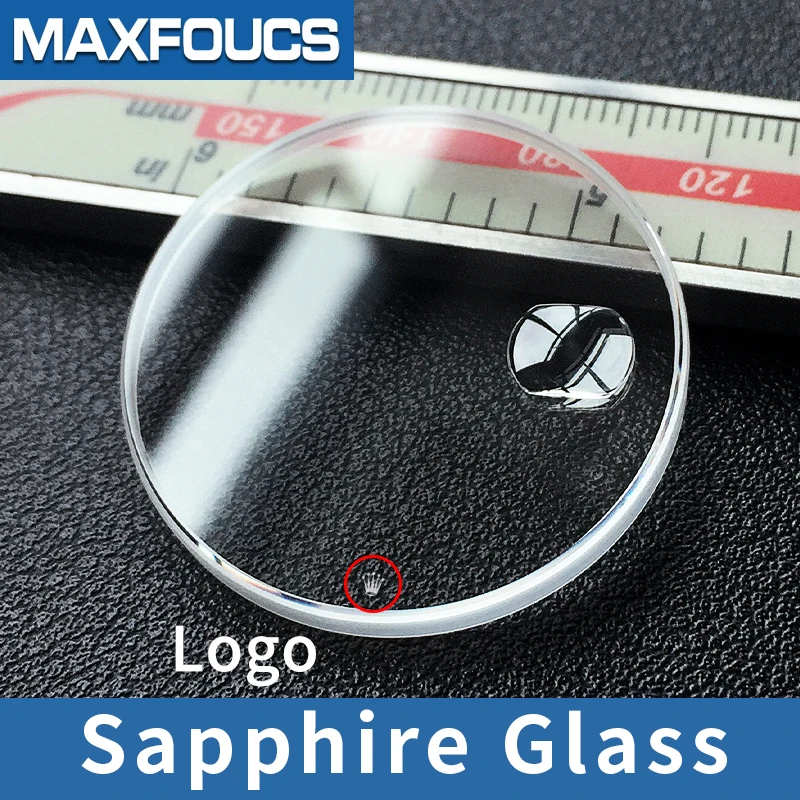 Sapphire Crytal Glass For SKY-DWELLER 42 Case 326933/326934/326939/326938 With Date Window With Logo Anti-scratch  Watch Glass