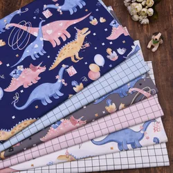 Panno di tessuto di cotone FAI DA TE fatti a mano da cucire patchwork quilting vestito dal bambino tissus tecido casa lenzuola cuscino decor tilda Dinosauro