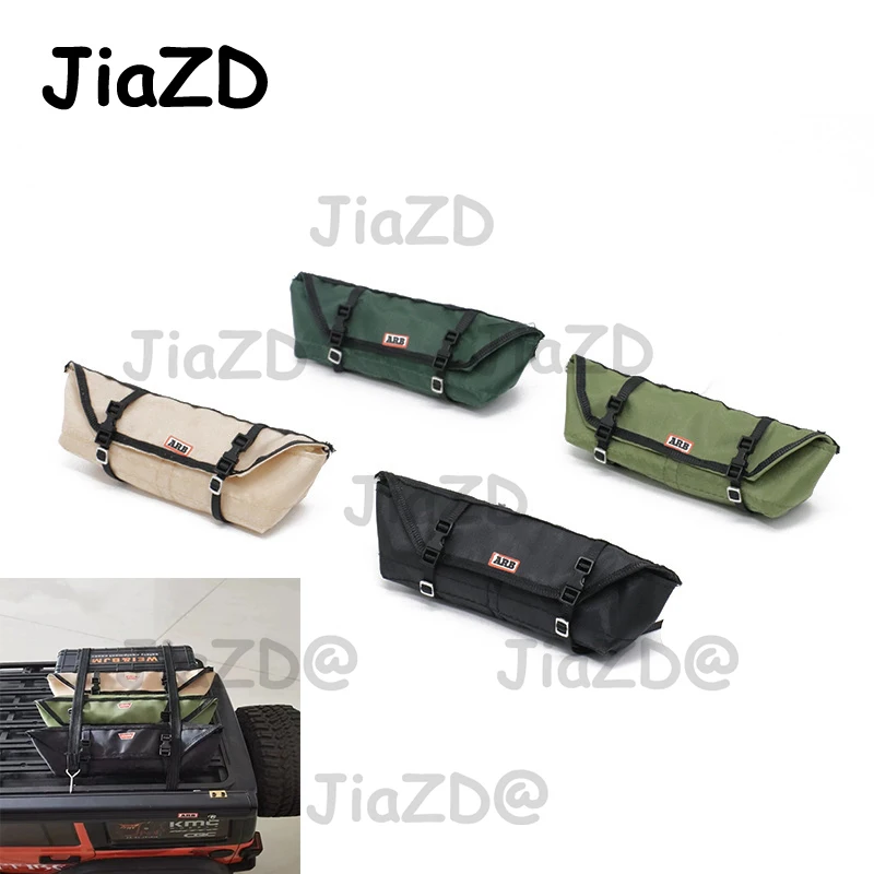 Travel Car Cargo Roof Bag Rooftop Luggage for SCX10 TRX4 D90 1/10 Climbing Spare Ornaments