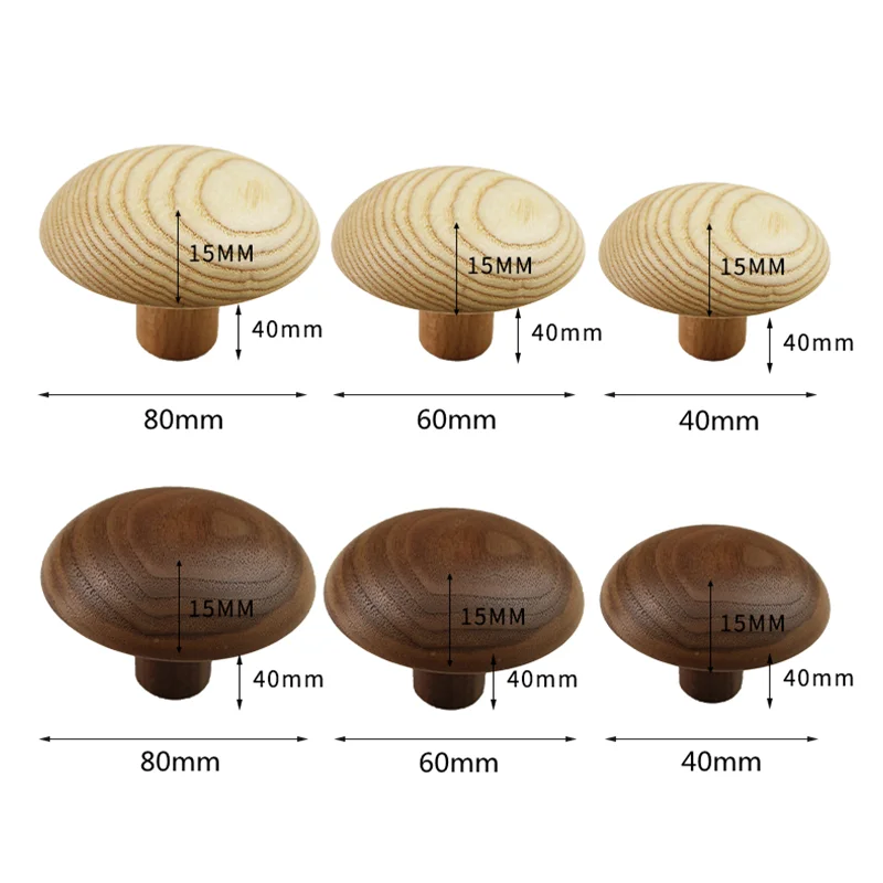 Walnut Round Shape Clothes Hanger Wall Mounted Coat Hook Decorative Key Holder Hat Scarf Handbag Storage Hanger Bathroom Rack