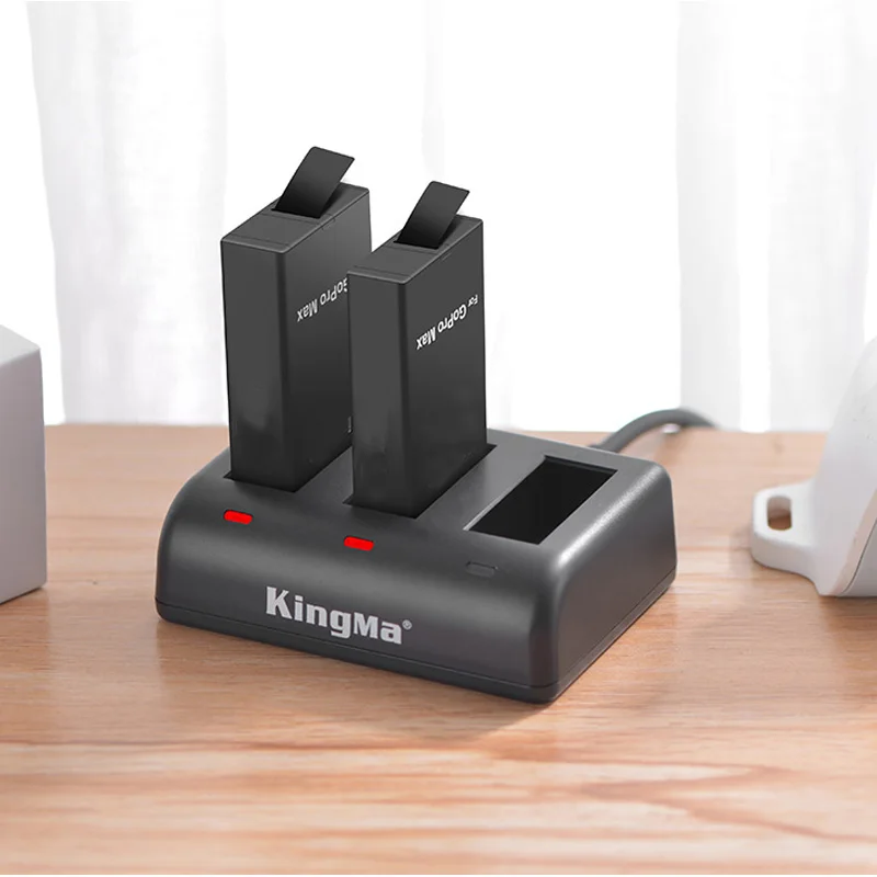 Yeni akıllı GoPro Max pil için 3 yuvası şarj + 1400mAh lityum iyon batarya 360 panoramik gitmek için Pro Max kamera