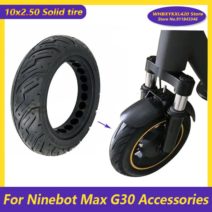 

10 Inch Durable Tire for Ninebot Max G30 Scooter Tyre Solid Tires Non-Pneumatic Damping s Wheel Electric scooter tires