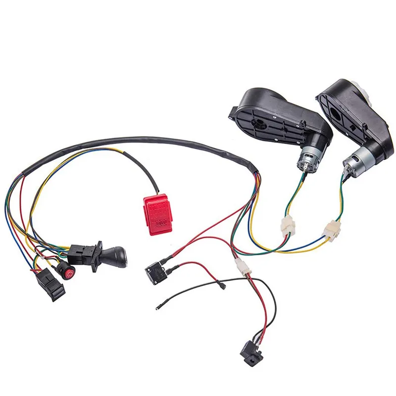 12V Kids Powered Ride on car  DIY Accessories Wires and Gearbox,Self-Made Toy Car for Children Electric Car  Replacement Parts