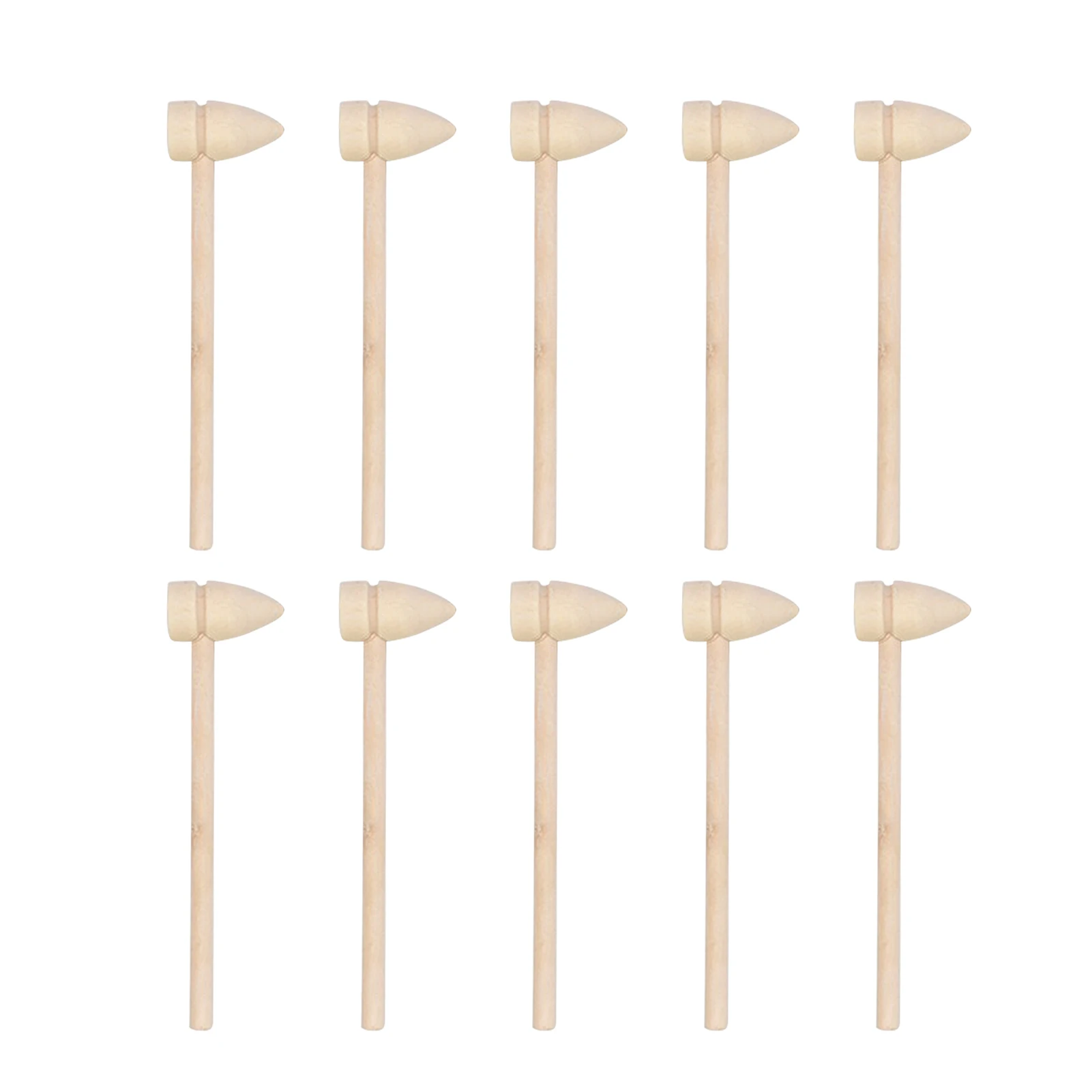 Mini Wooden Hammer Chocolate Baking Tools Eating Crab Mallet Crab Hammer Kid Wood Mallet Toy 1/3/5/7/9 Pcs