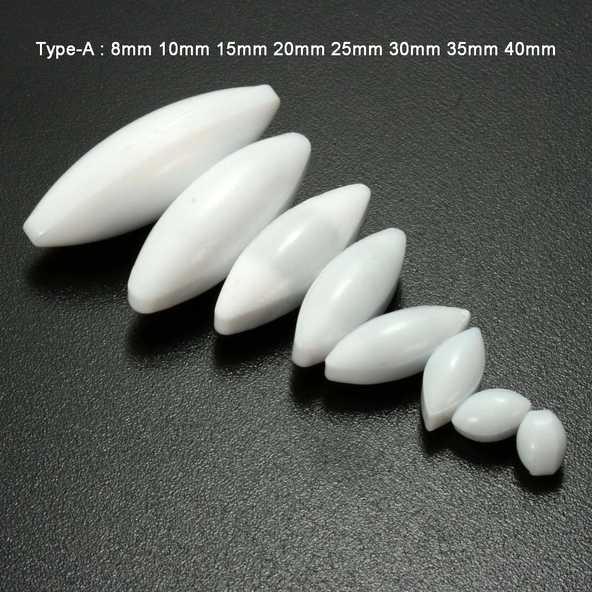 8pcs Magnetic Stirrer Bar Set 08/10/15/20/25/30/35/40mm Mixed Size PTFE Magnetic Stirrer Mixer Stir Bars Type-A