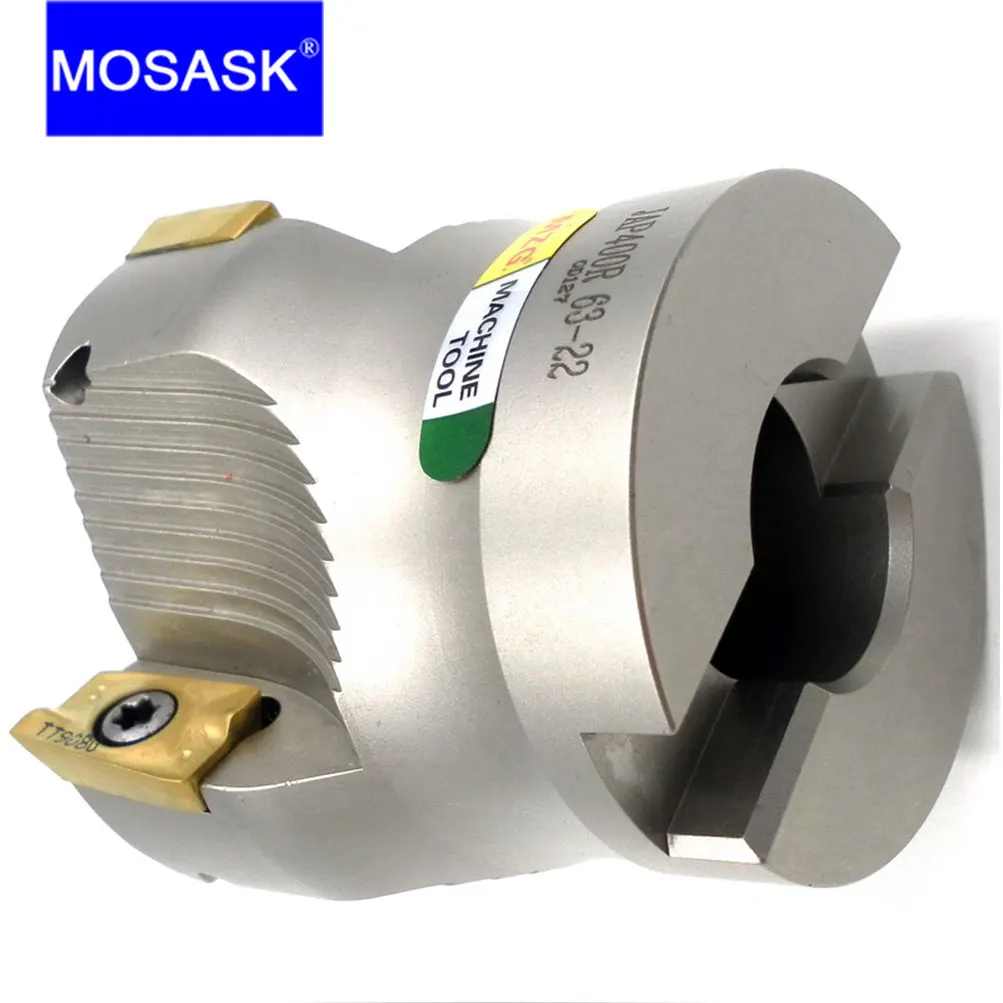 Imagem -03 - Mosask-cnc Right-angle End Mill Bap300r Bap400r 40224t Precisão Face Fresa Aço de Corte