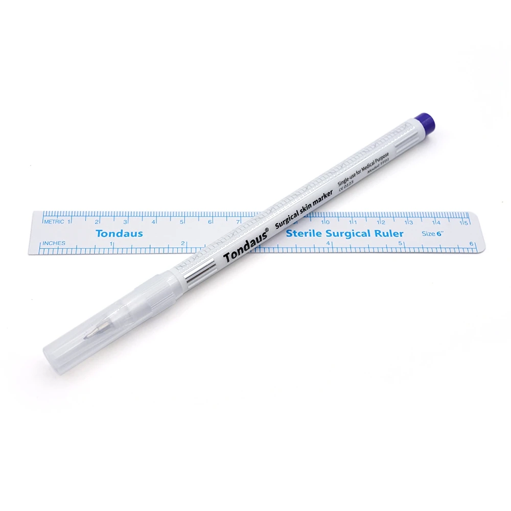 Sterile Measuring Ruler Skin Marker Pen For Microblading Semi Permanent Makeup Tattoo Supplies Accessories