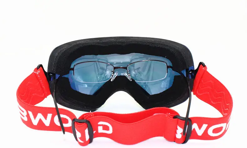 Full Color Light Ski Goggles Double Lens Layers Anti Fog Big Ski Glasses Skiing Men Snow Snowboard Goggles Winter Eyewear