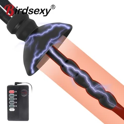 Urethra Masturbation Penis Plug Vibrator for Men Urethra Expansion Stimulator Penis Massager Electro Shock Vibrator For Adults