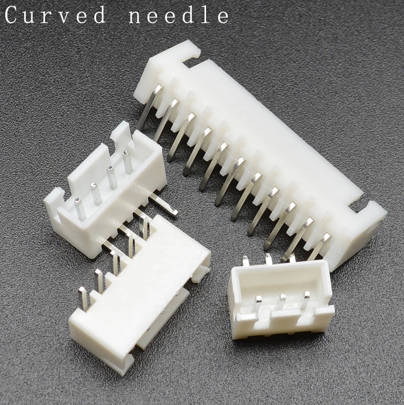 50pcs/lot XH2.54 male right angle material Connector Leads pin Header 2.54mm XH-AW 2P 3P 4P 5P 6P 7P 8P 9P 10P 11P 12P 13P 14P